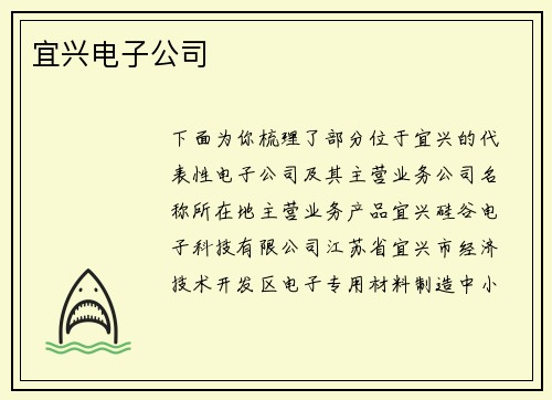 宜兴电子公司